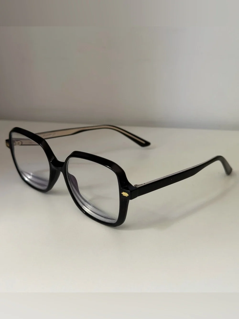 Black Oversized Square Glasses - Firmoo